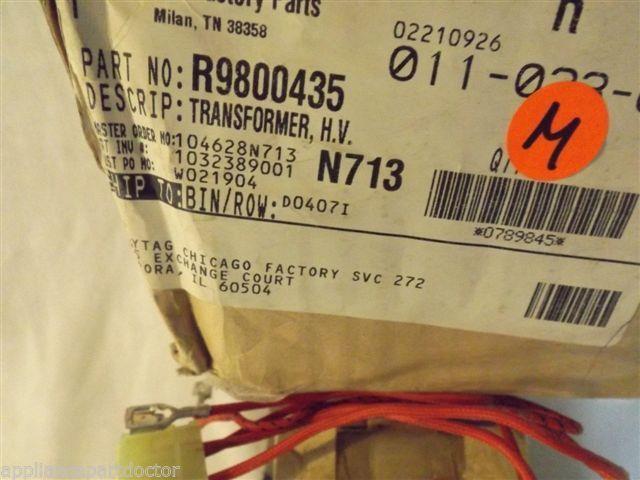 AMANA MICROWAVE R9800435 Transformer, H.v. NEW IN BOX AMANA MICROWAVE R9800435 Transformer, H.v. NEW IN BOX